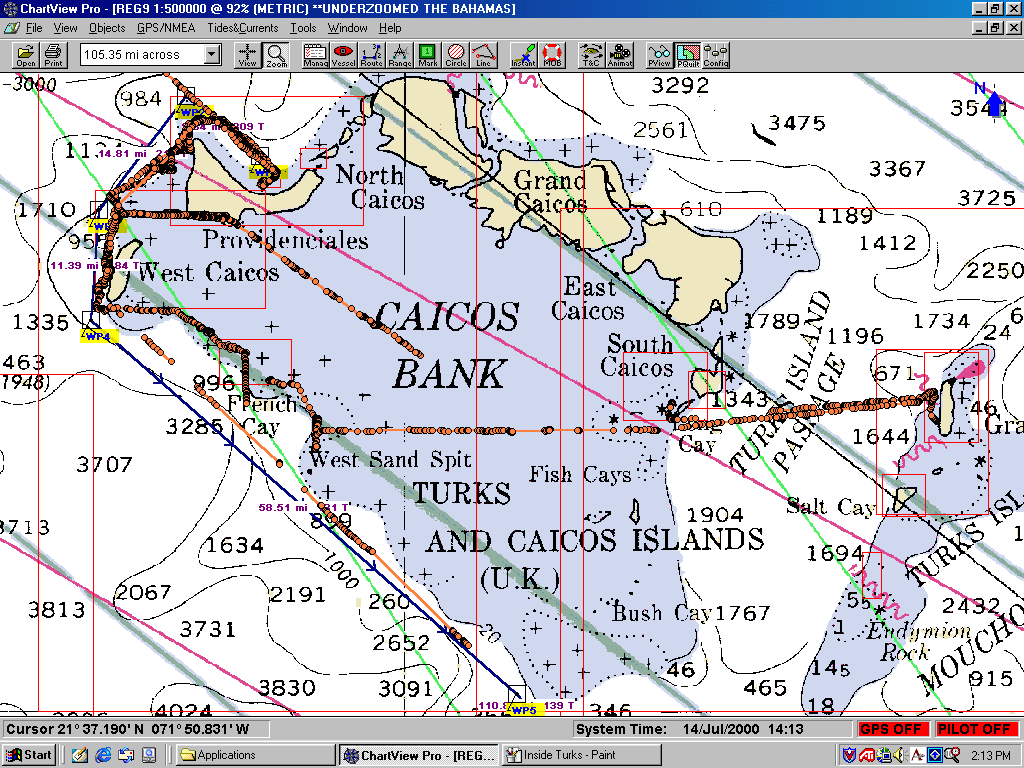 Turks And Caicos Fishing Chart